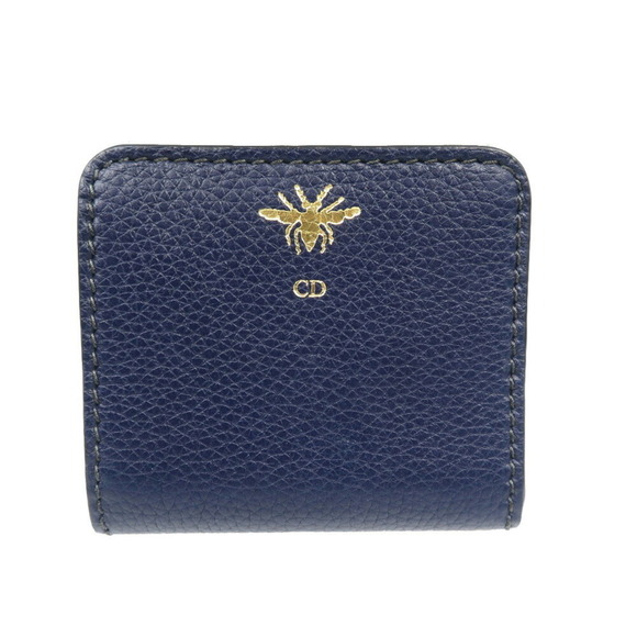 DIOR Navy Leather Wallet - Picture 2 of 9